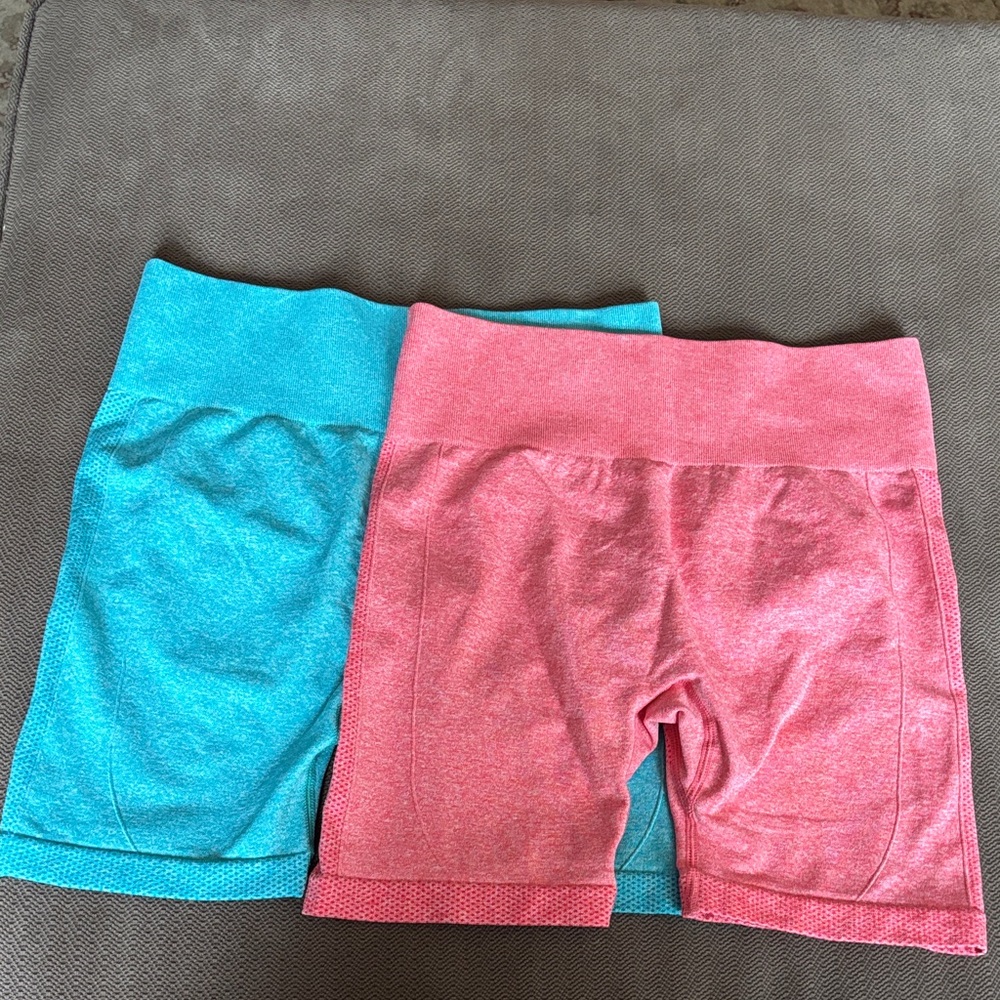 Women's Pink and Blue Shorts 2 Pack